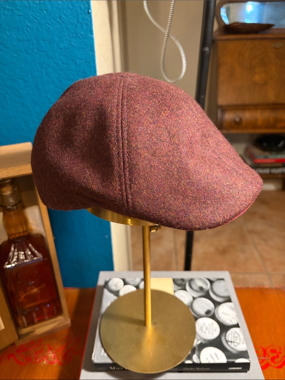 Goorin Bros. Burgundy Wool Ivy Cap